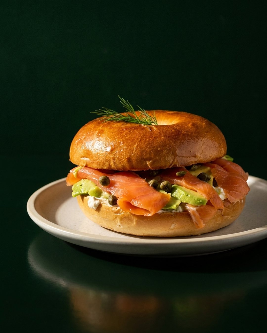 Salmon & Avo Bagel