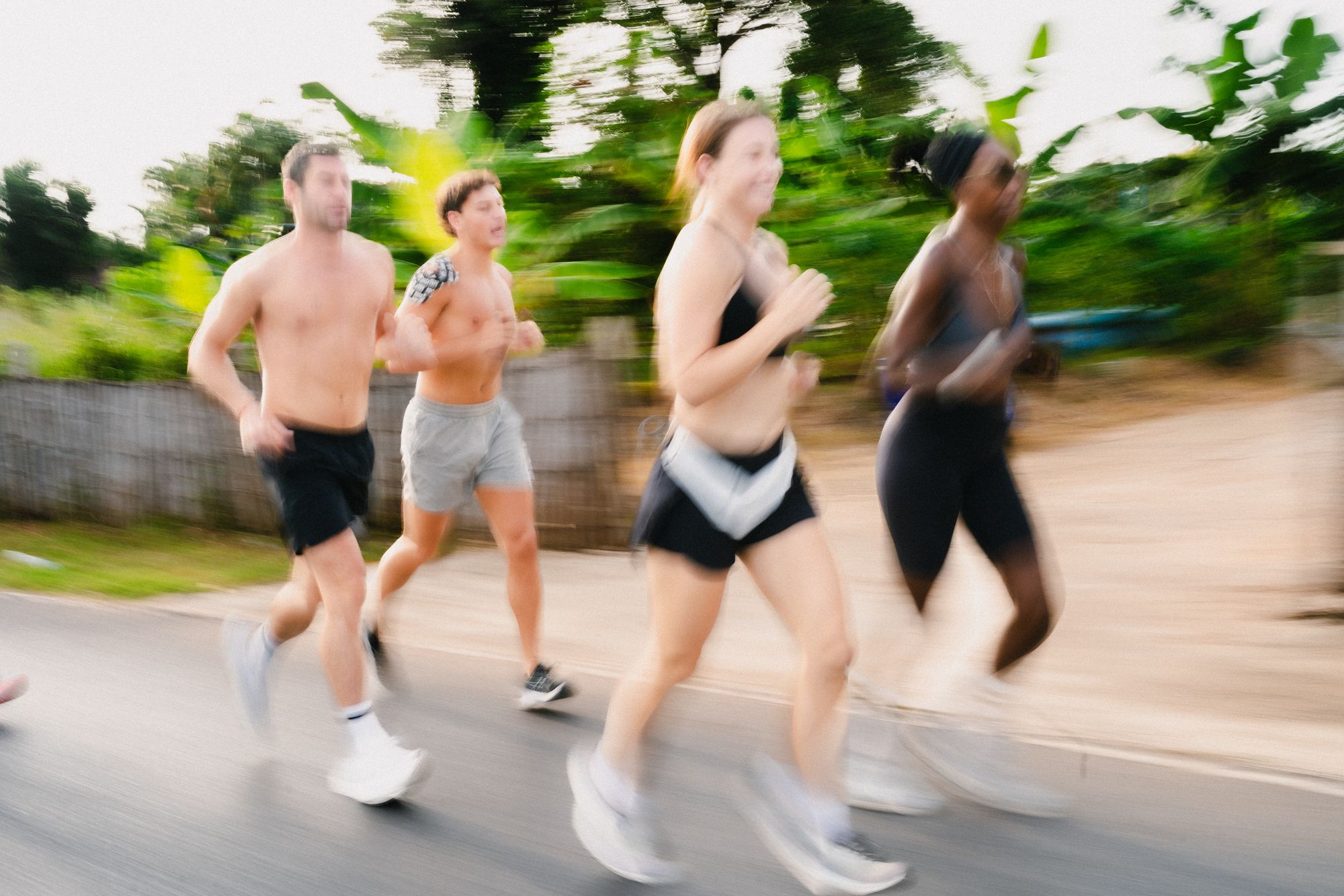 Coco’s Run Club on a Saturday morning in Nai Harn